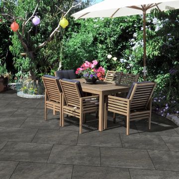 Global Stone - Alpini Porcelain Paving - Quarzo Nero - Single Sizes