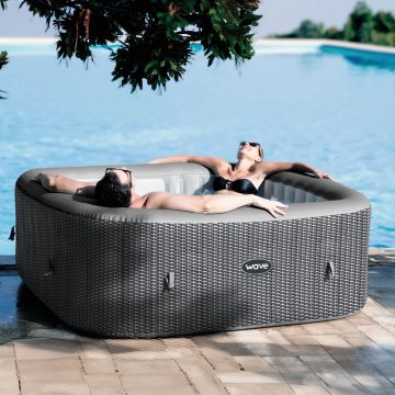 Wave - Pacific - 4/6 Person Square Inflatable Hot Tub