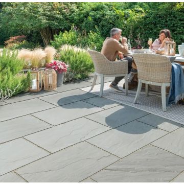 Bradstone - Natural Sandstone Paving - Silver Grey - Paving Slabs