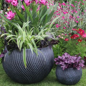 Stonelite Garden Planters - Swirl Bowls